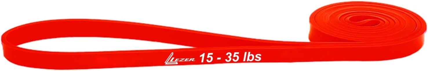 LEZER Resistance Bands – Pull Up Bands for Home Gym Fitness, Stretching, Physical Therapy & Training – Includes Instruction