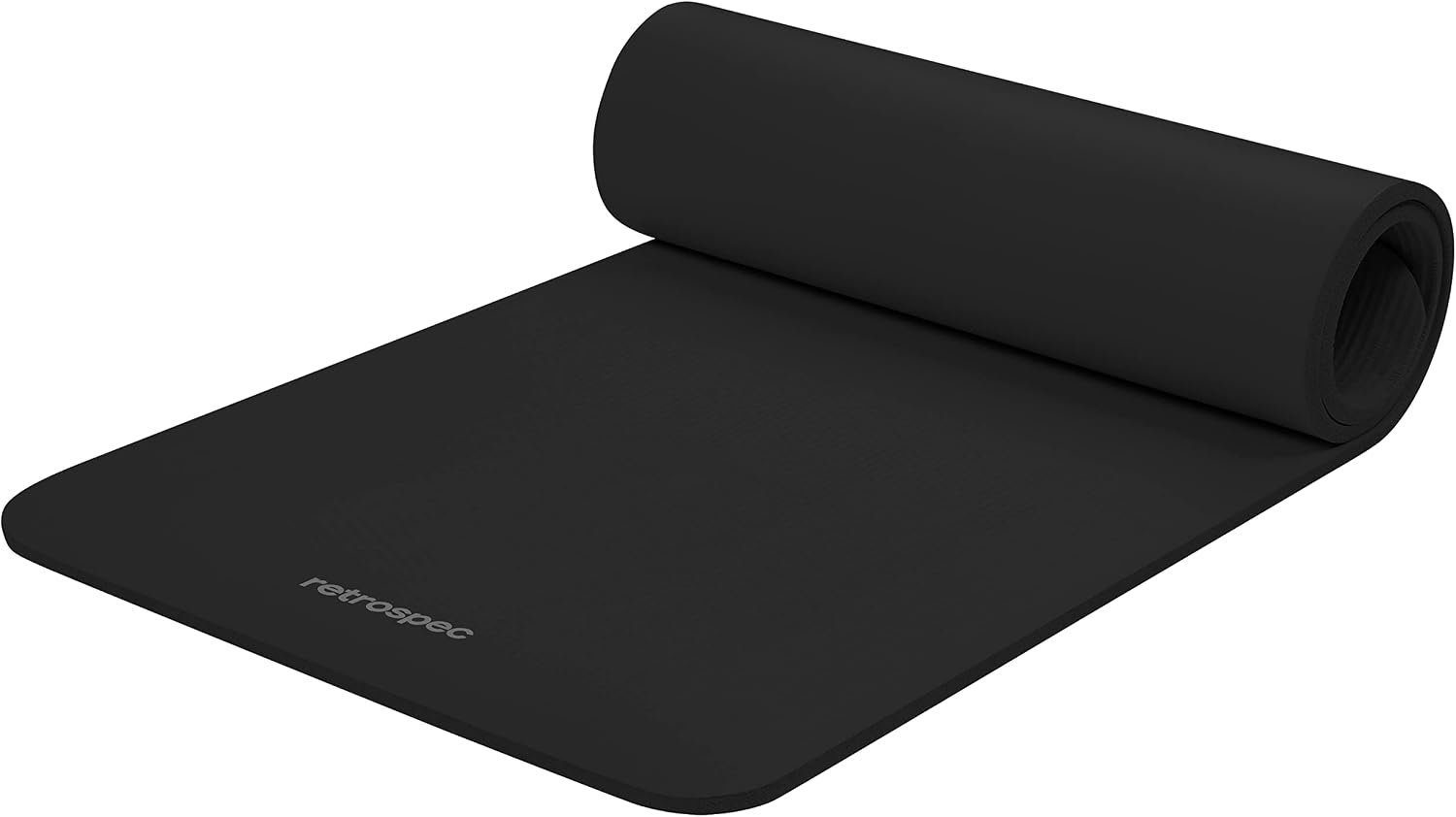 Retrospec Solana Yoga Mat Thick 1/2in Non-Slip Workout Mat with Nylon Strap – 72x24in Exercise Mat for Pilates, Stretching & Fitness – BPA Free, Easy Clean