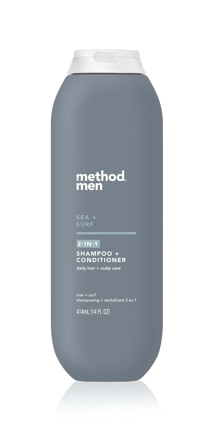 method men 2-in-1 Shampoo and Conditioner, Sea + Surf, 14 fl oz