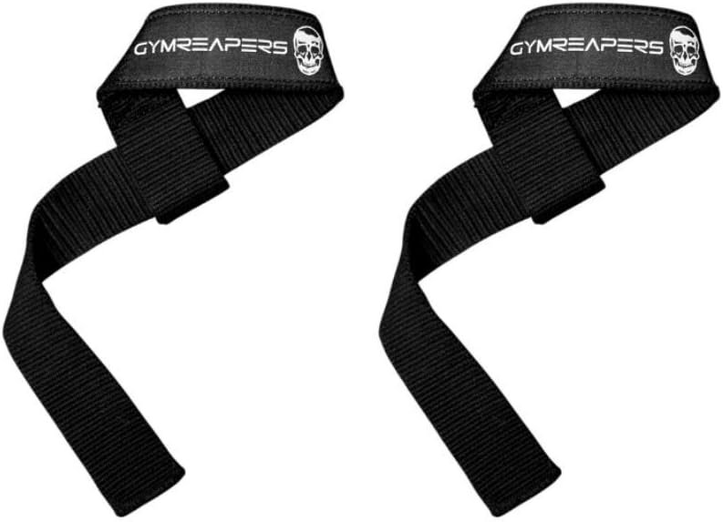 Gymreapers Lifting Wrist Straps for Weightlifting, Bodybuilding, Powerlifting, Strength Training, & Deadlifts – Padded Neoprene with 18″ Cotton