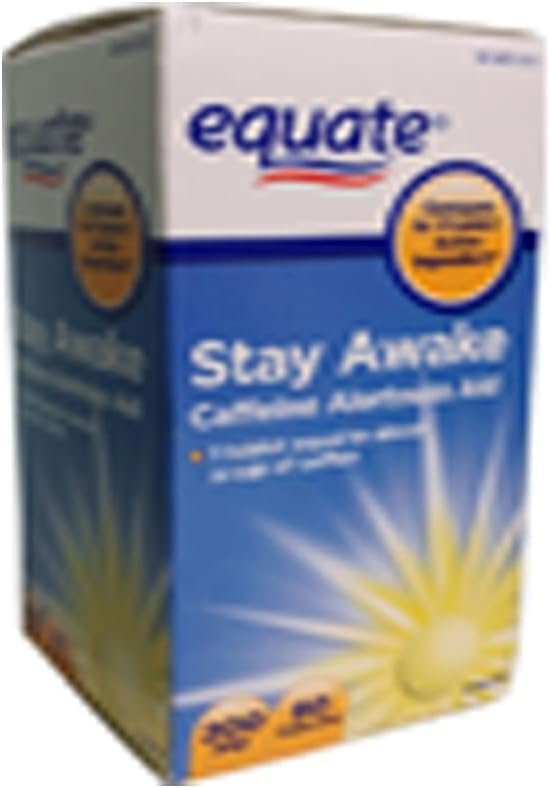 Healthy Surplus Equate Stay Awake – 200 mg Caffeine – 80 Tablets and Vital Volumes Vitamins A to Zinc Tips Card – Bundle