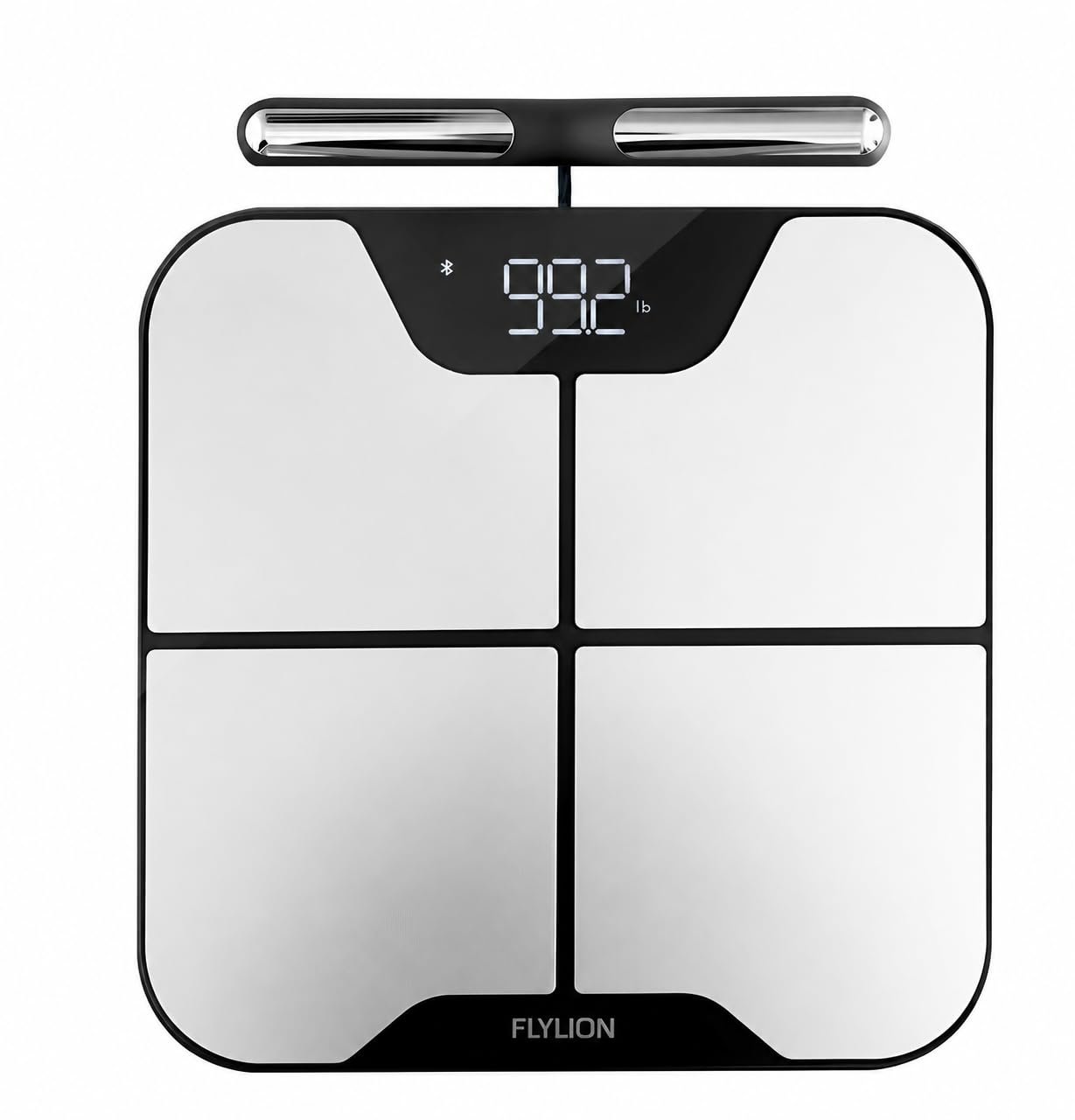 Smart Scale for Body Weight with Handle, 8-Electrode Full Body Composition Analyzer with BMI, Body Fat, Muscle Mass, 57 Metrics, Accurate Bluetooth Digital Scale for Home Gym, Women & Men