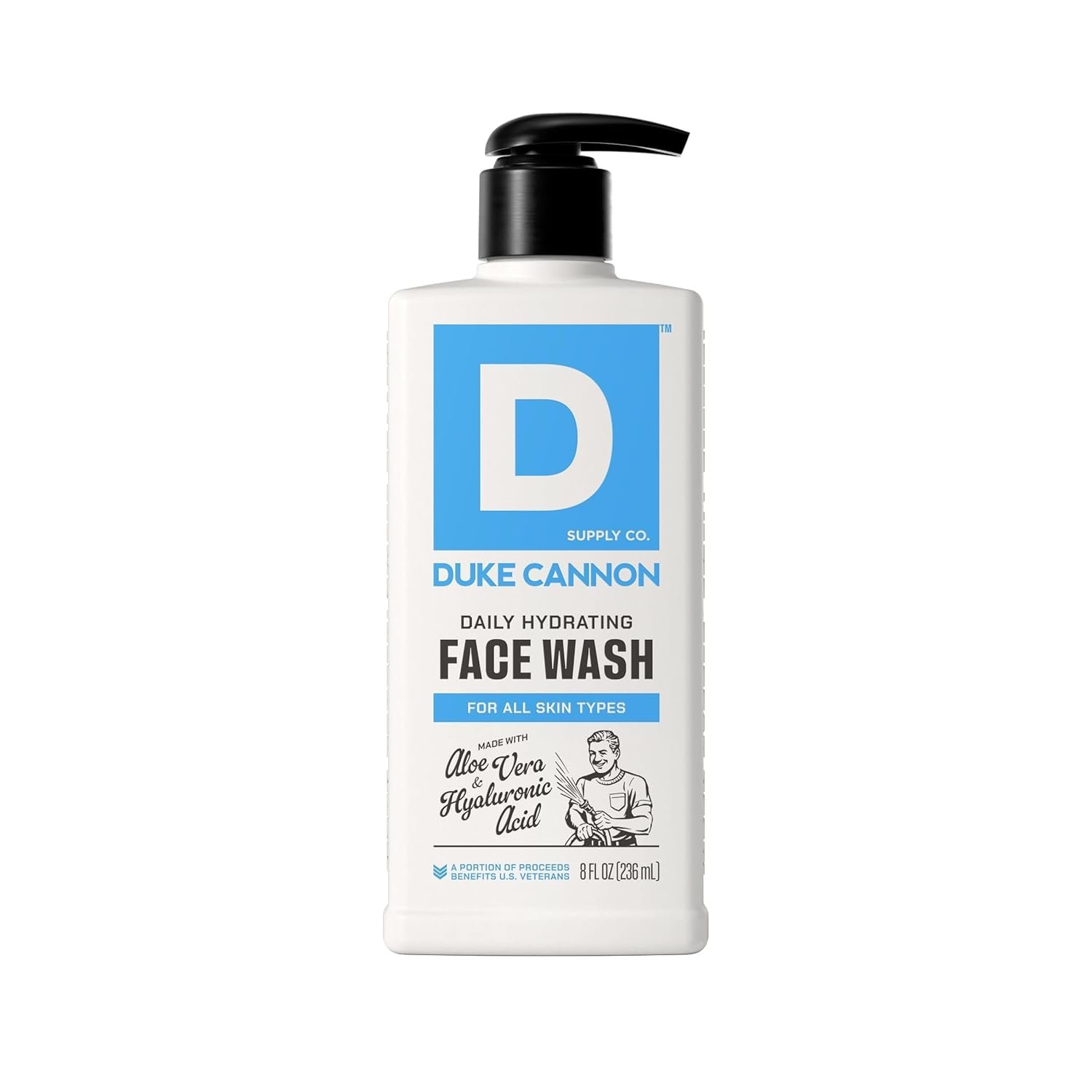 Duke Cannon Daily Hydrating Face Wash for Men – 8 fl oz