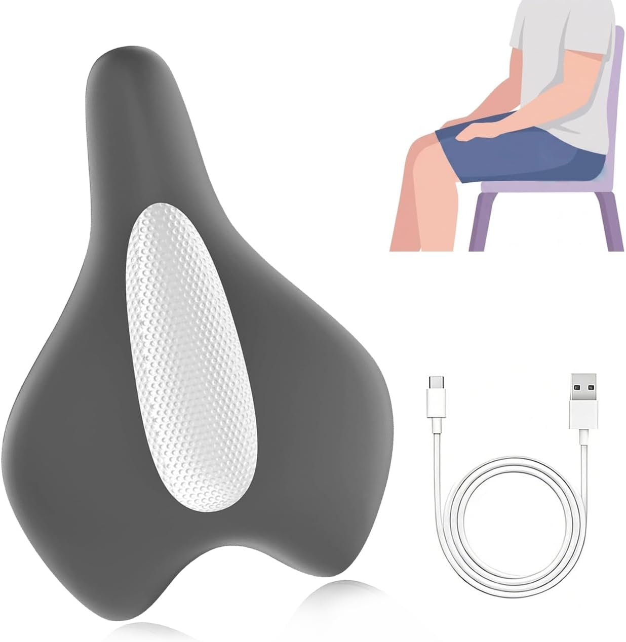 Kegel Exerciser for Men,Sit-On-Top Kegel Exercise Device(Grey)