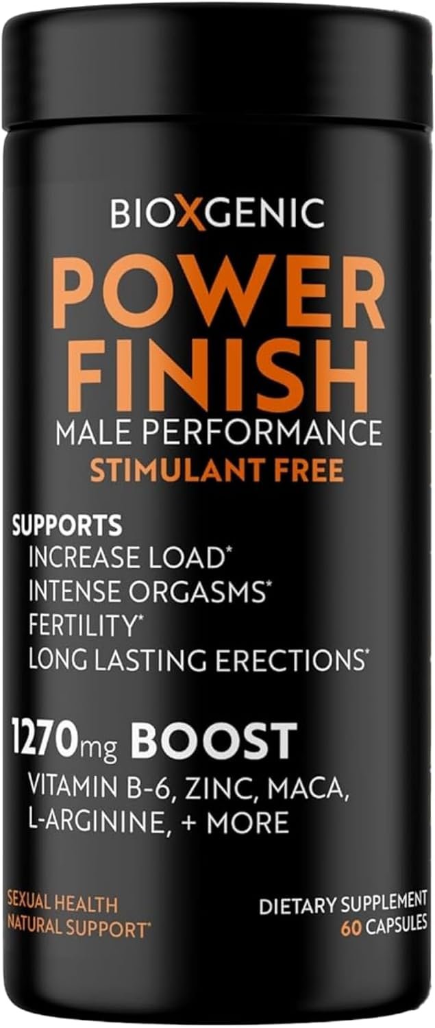 BioXgenic POWER FINISH Male Performance Formula – 60 Capsules