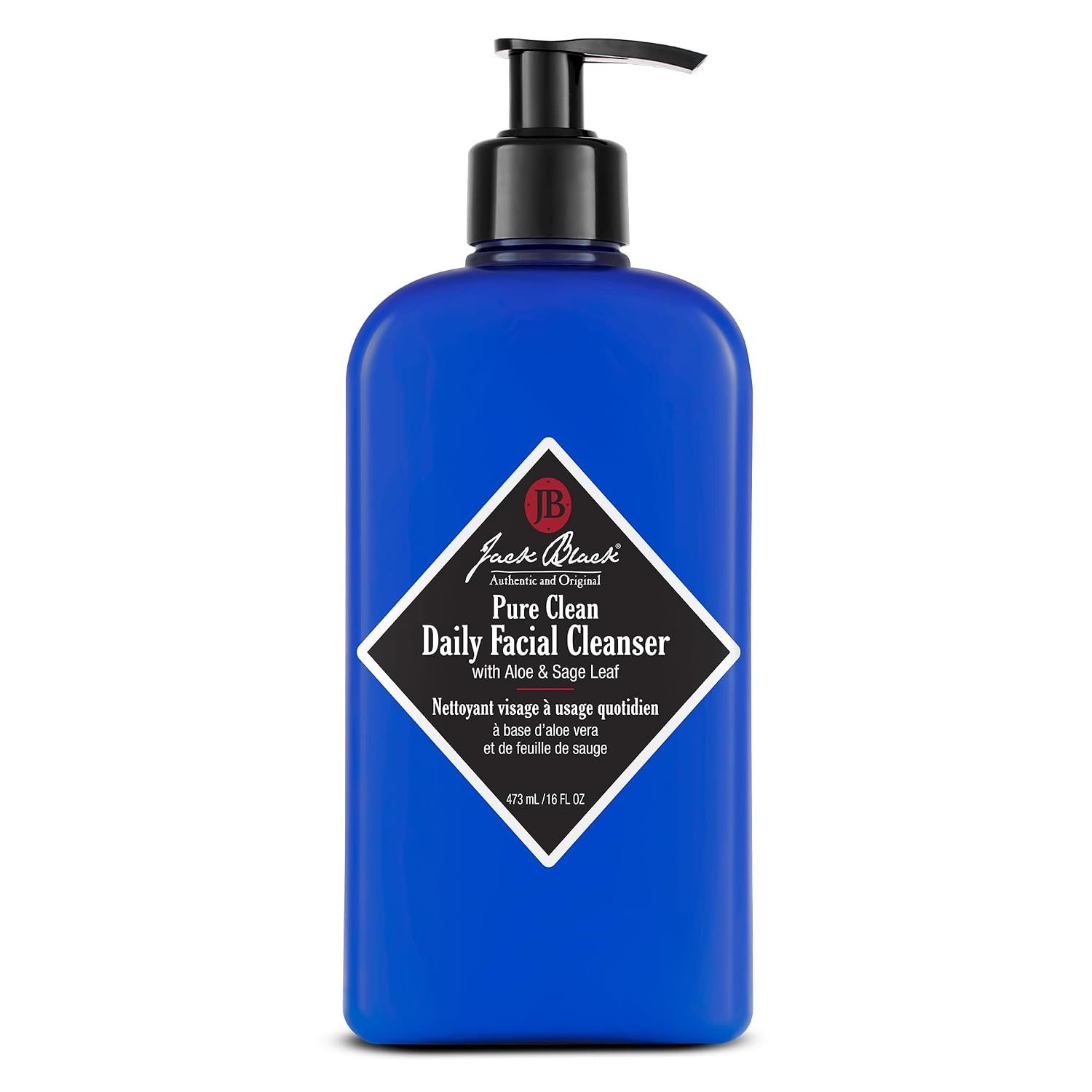 Jack Black Pure Clean Daily Facial Cleanser, Men’s Sulfate-Free Face Wash, Hydrating Facial Cleanser & Toner, Removes Dirt & Oil, For All Skin Types