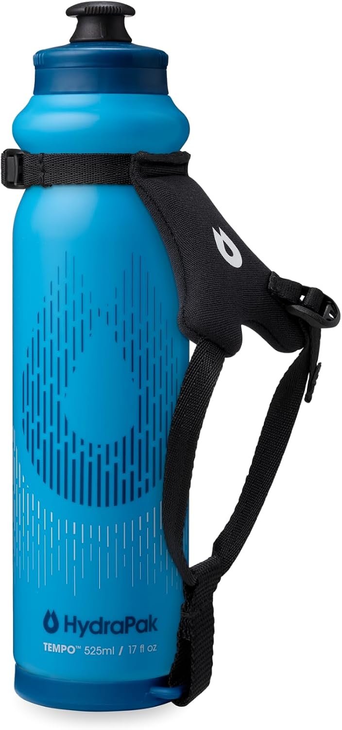 HydraPak Tempo Pro Handheld Running Squeeze Bottle (525ml, Blue)