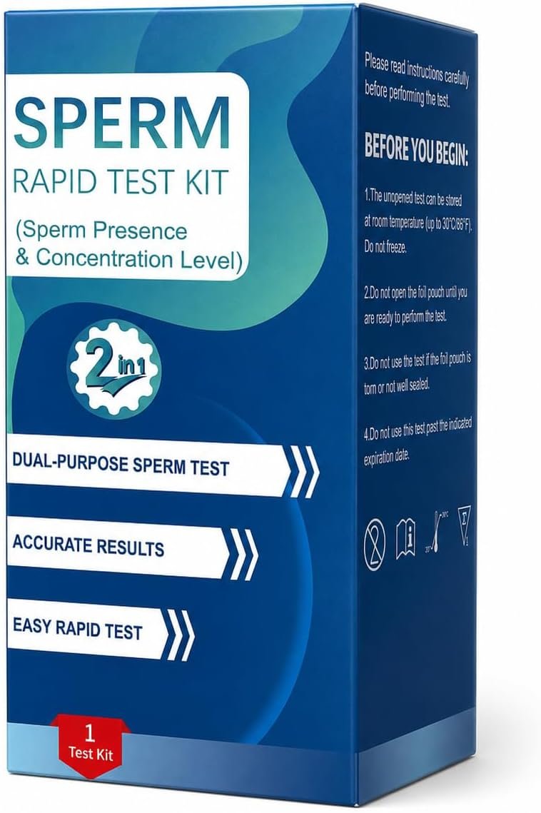 Conception Readiness Indicator – Home Check 2-in-1 At-Home Test for Men, Simple One-Step Check – #ModelWCF
