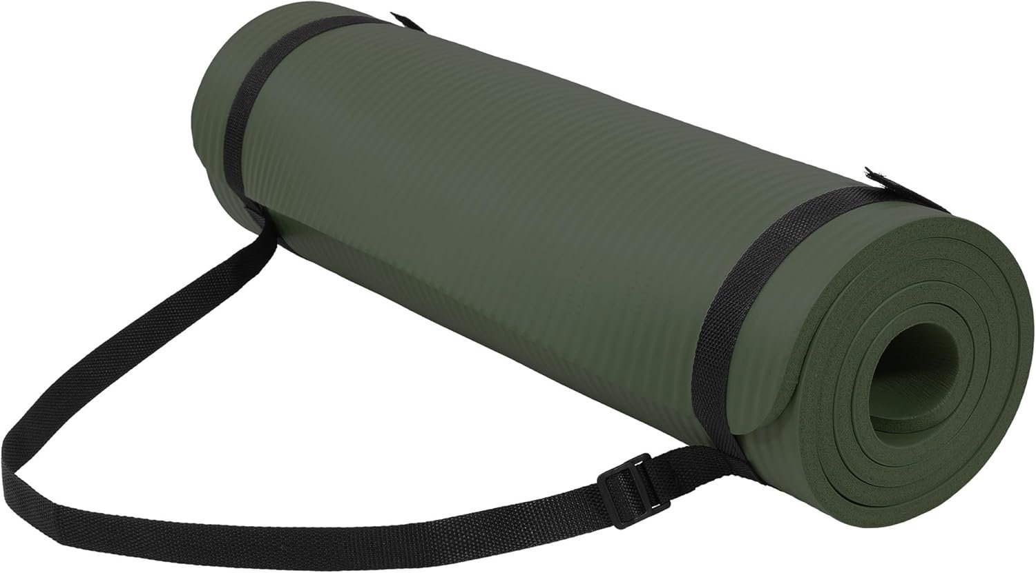 Fitvids 1/2-inch Thick High Density Exercise Yoga Mat with Carrying Strap
