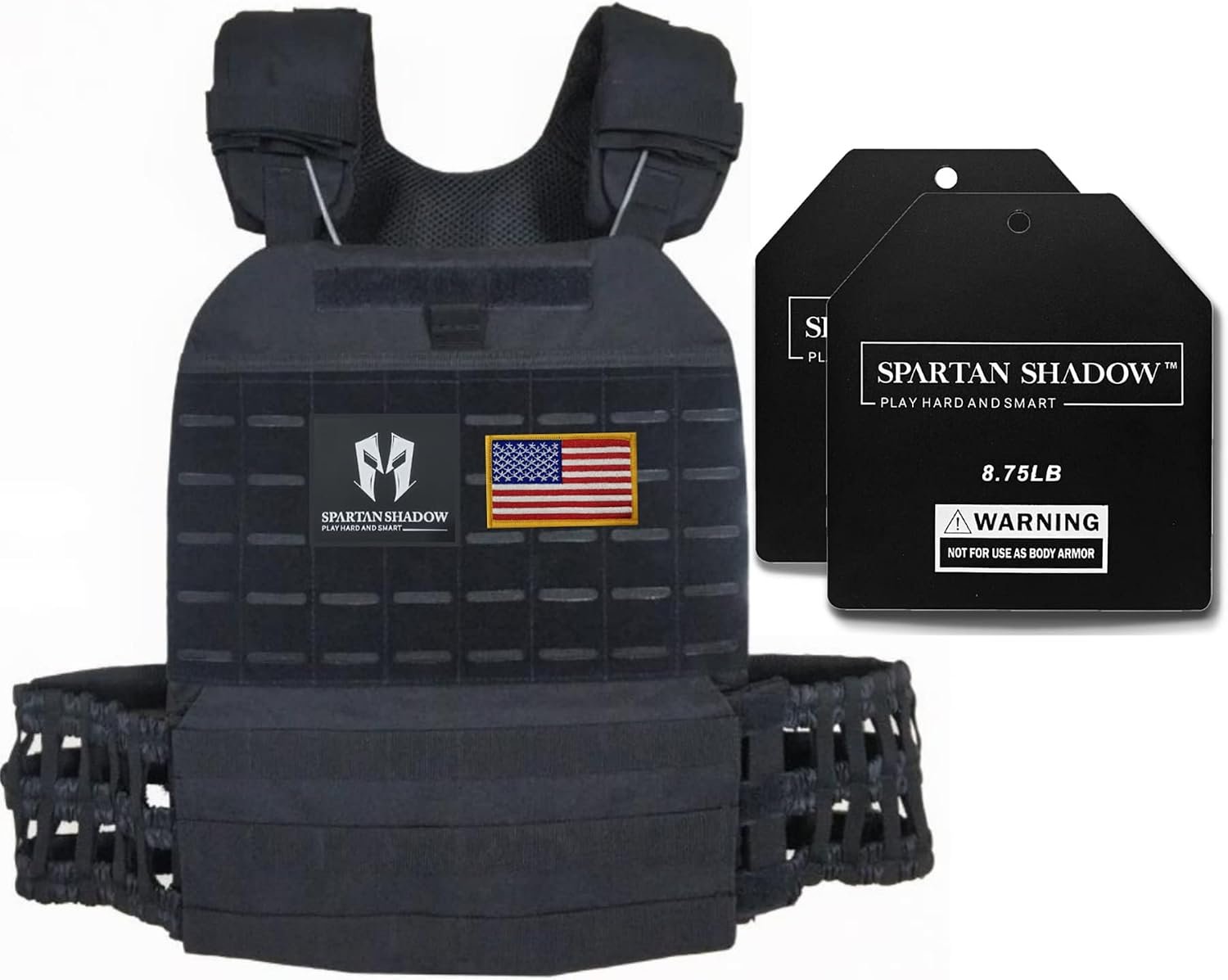Adjustable Weighted Vest Men,20lb Weight Vest,Fitness Training vest, Workout vest: Murph Vest. Chaleco con peso. Endurance Training,Weight Vest for men workout. Sport Equipment ™