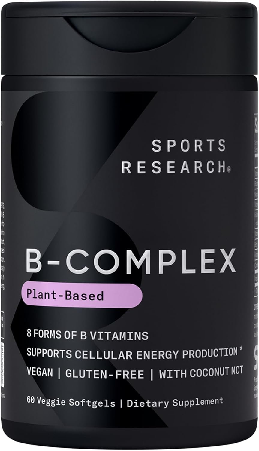 Sports Research® Vitamin B-Complex, 60 Count Plantgels™