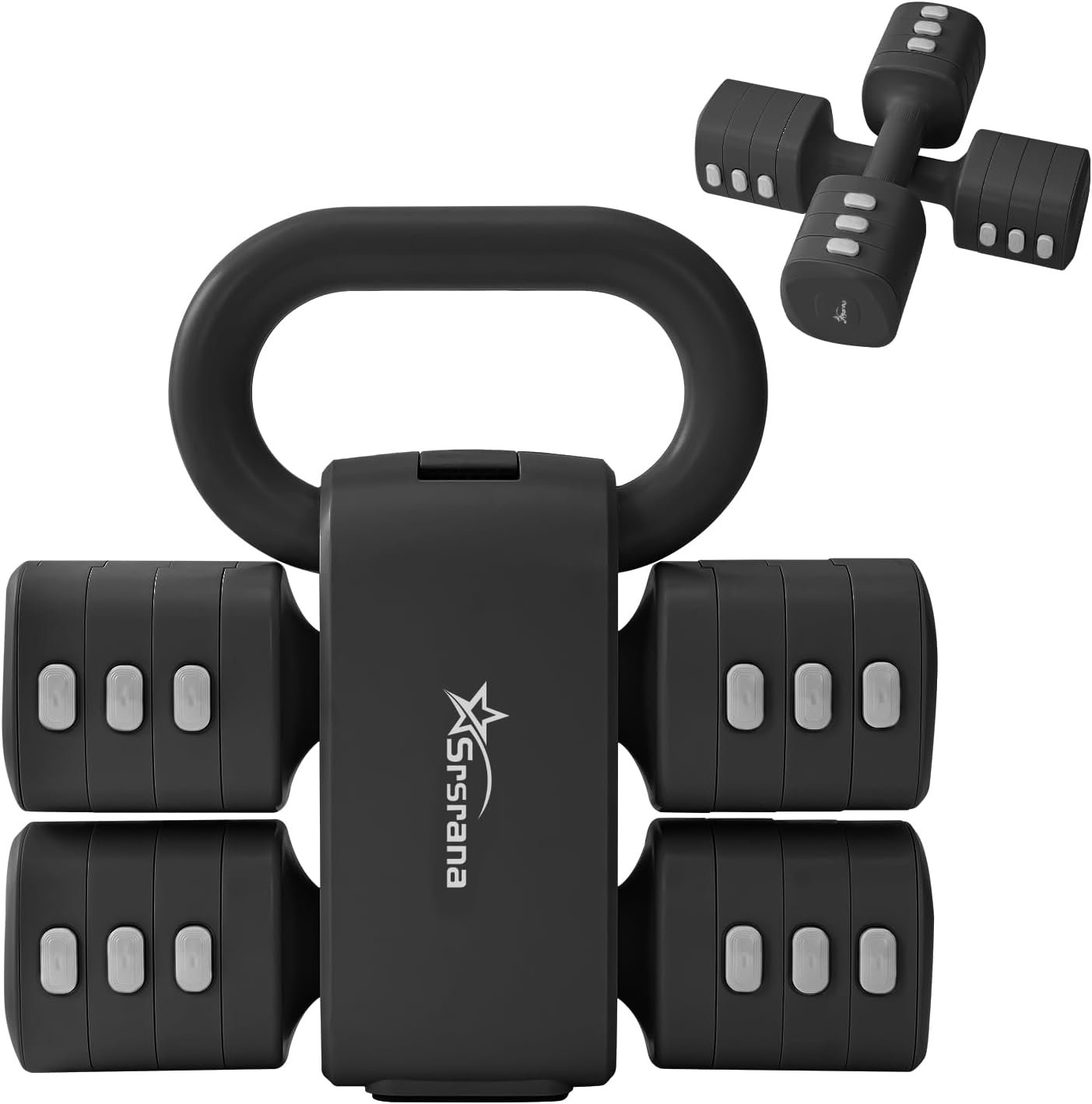 2-in-1 Adjustable Kettlebell Dumbbell Set for Women