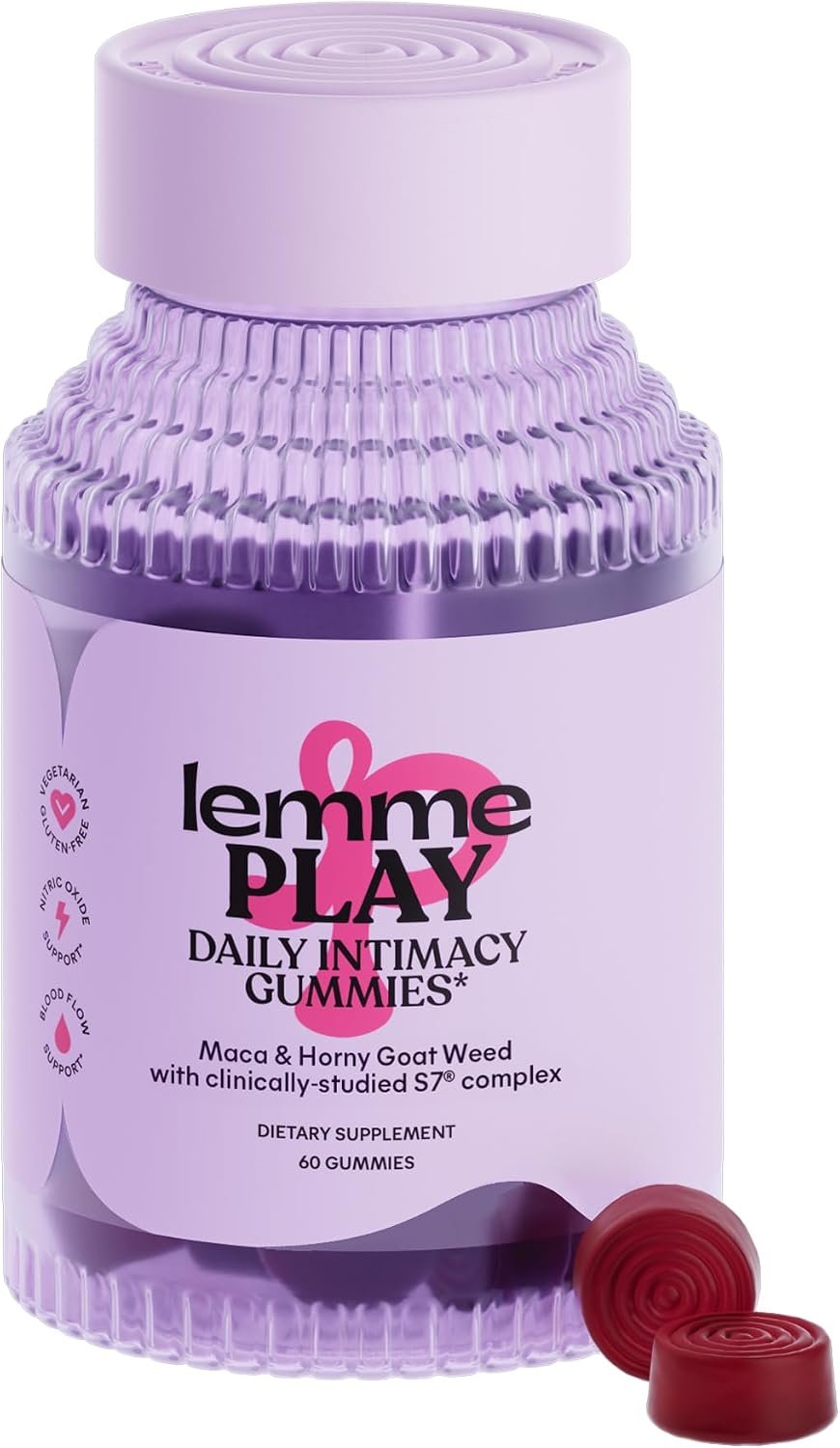 Lemme Play Daily Intimacy Gummies for Women and Men, 30-Day Supply