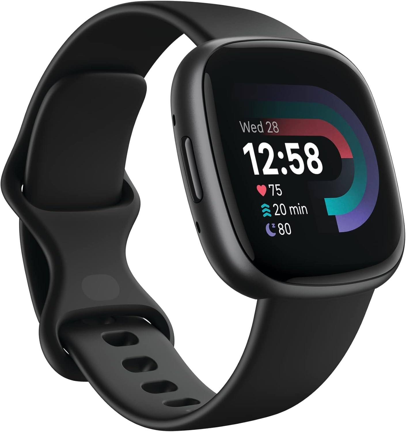 Google Fitbit Versa 4 Fitness Smartwatch, 24/7 Heart Rate – Black/Graphite