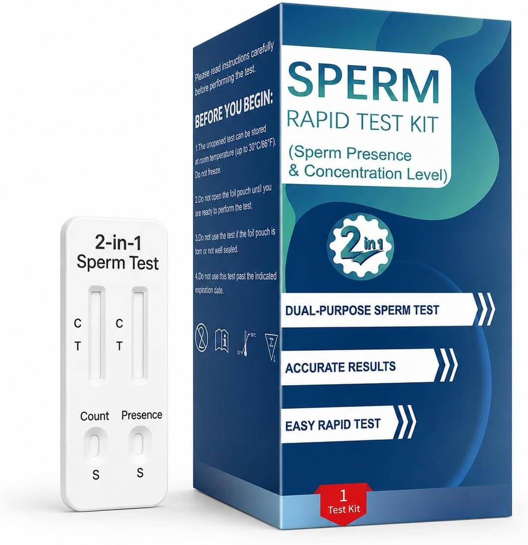 At-Home Fertility Check for Men – Home Check 2-in-1 Test, Simple One-Step Process, Reliable Indicator – #ModelXPN