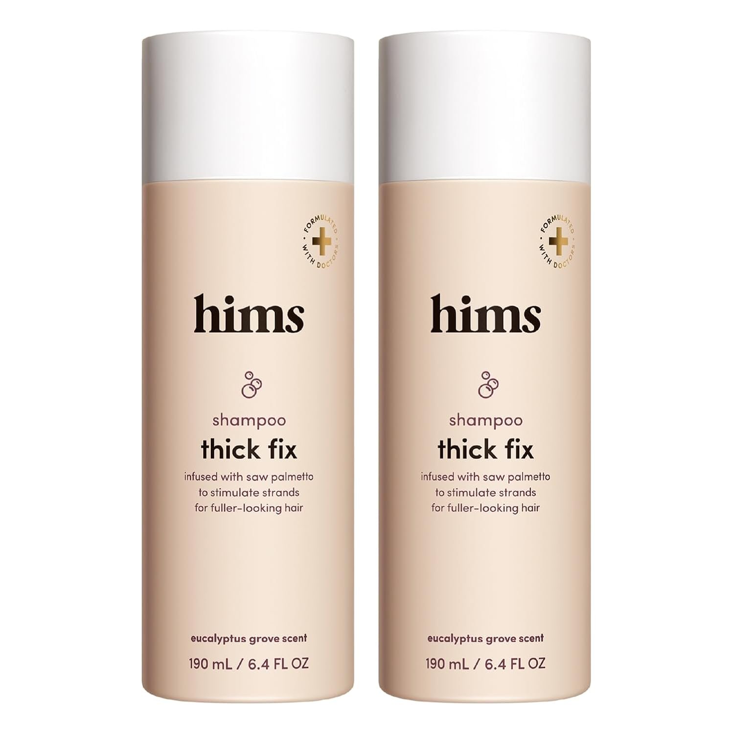 hims Thick Fix Shampoo, Saw Palmetto, Eucalyptus, 2 Pack, 6.4 fl oz