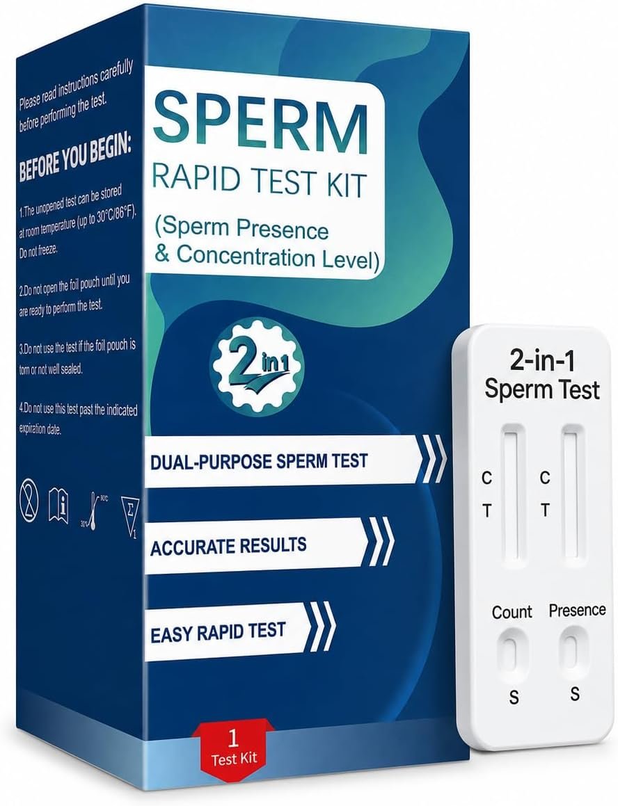 Home Check – 2-in-1 At-Home Test for Men, Simple One-Step Check, Reliable Indicator for Fertility & Conception Readiness- #ModelMER