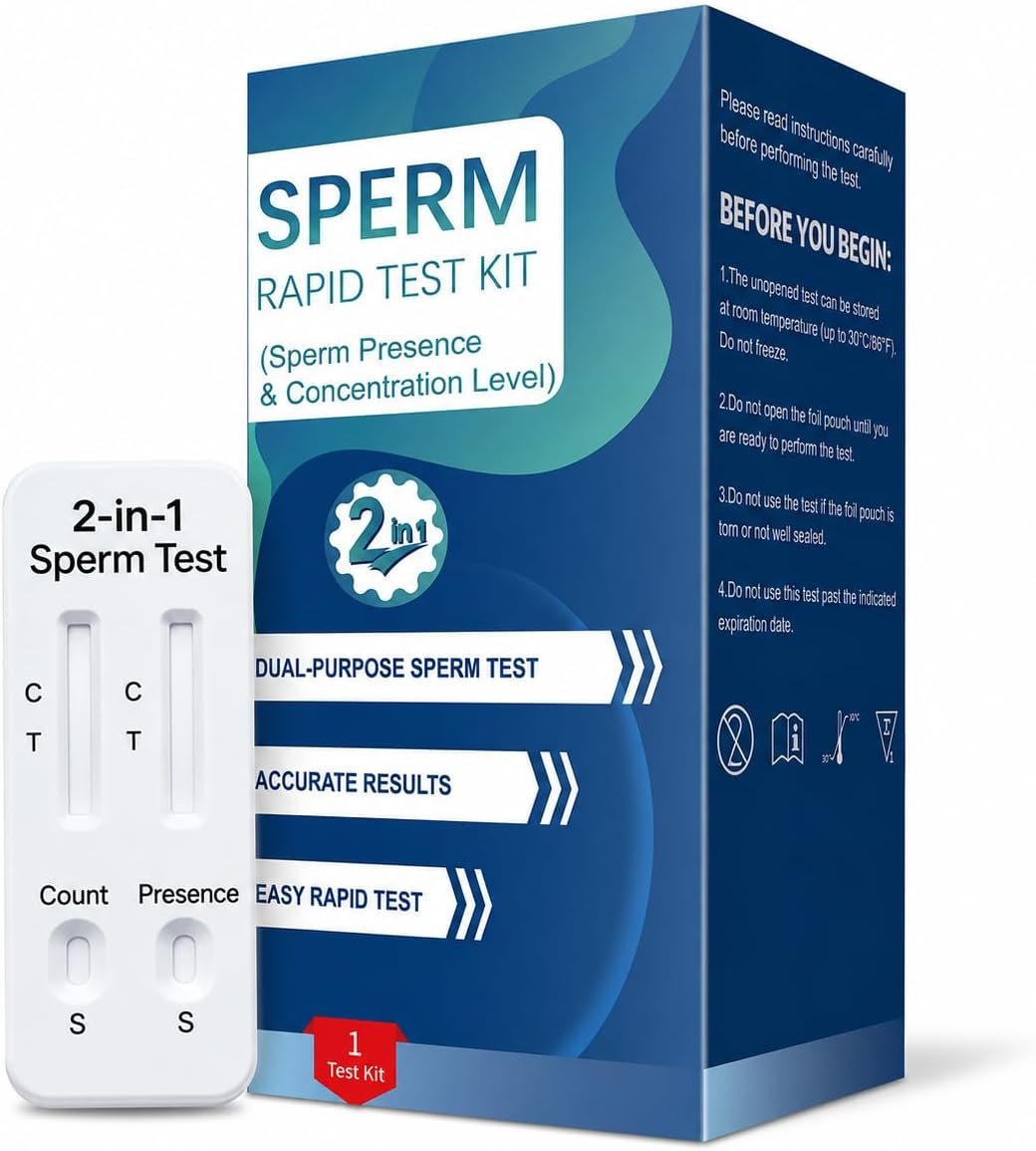 Fertility Readiness Indicator – Home Check, Simple One-Step 2-in-1 At-Home Test for Men – #ModelPKR