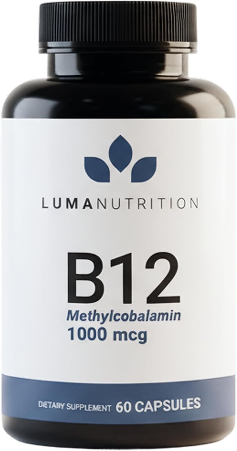 Luma Nutrition Vitamin B12 Methylcobalamin 1000 mcg – 60 Capsules
