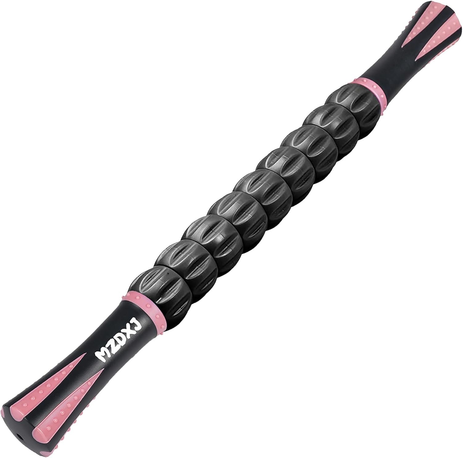 Muscle Roller Massage Roller Stick- Deep Tissue Fascia Blaster for Myofascial Pain Relief, Lymphatic Drainage & Body Sculpting, Handheld Physical Therapy & Recovery Tool ​(Pink Black