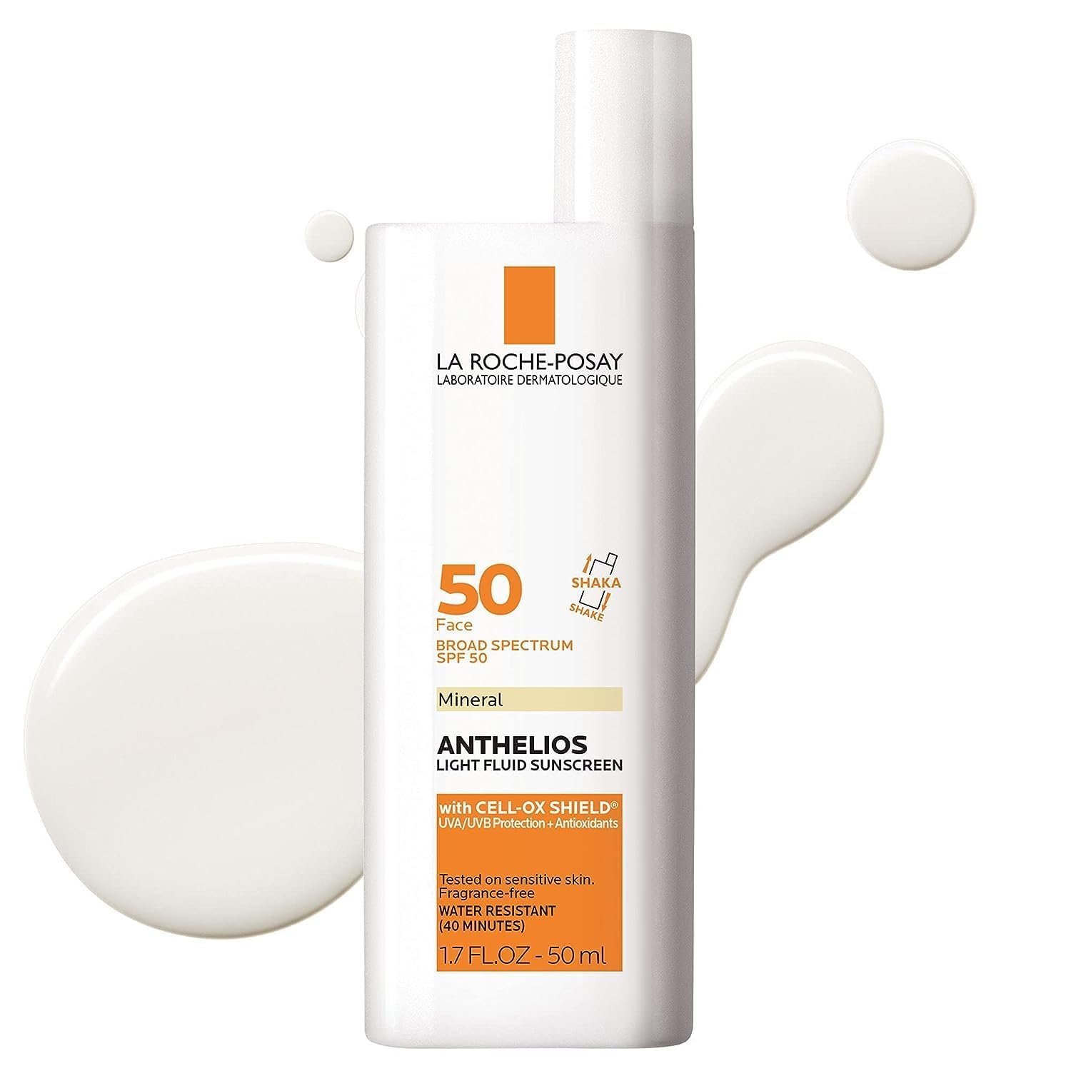 La Roche-Posay Anthelios Fluid Mineral Sunscreen for Face SPF 50