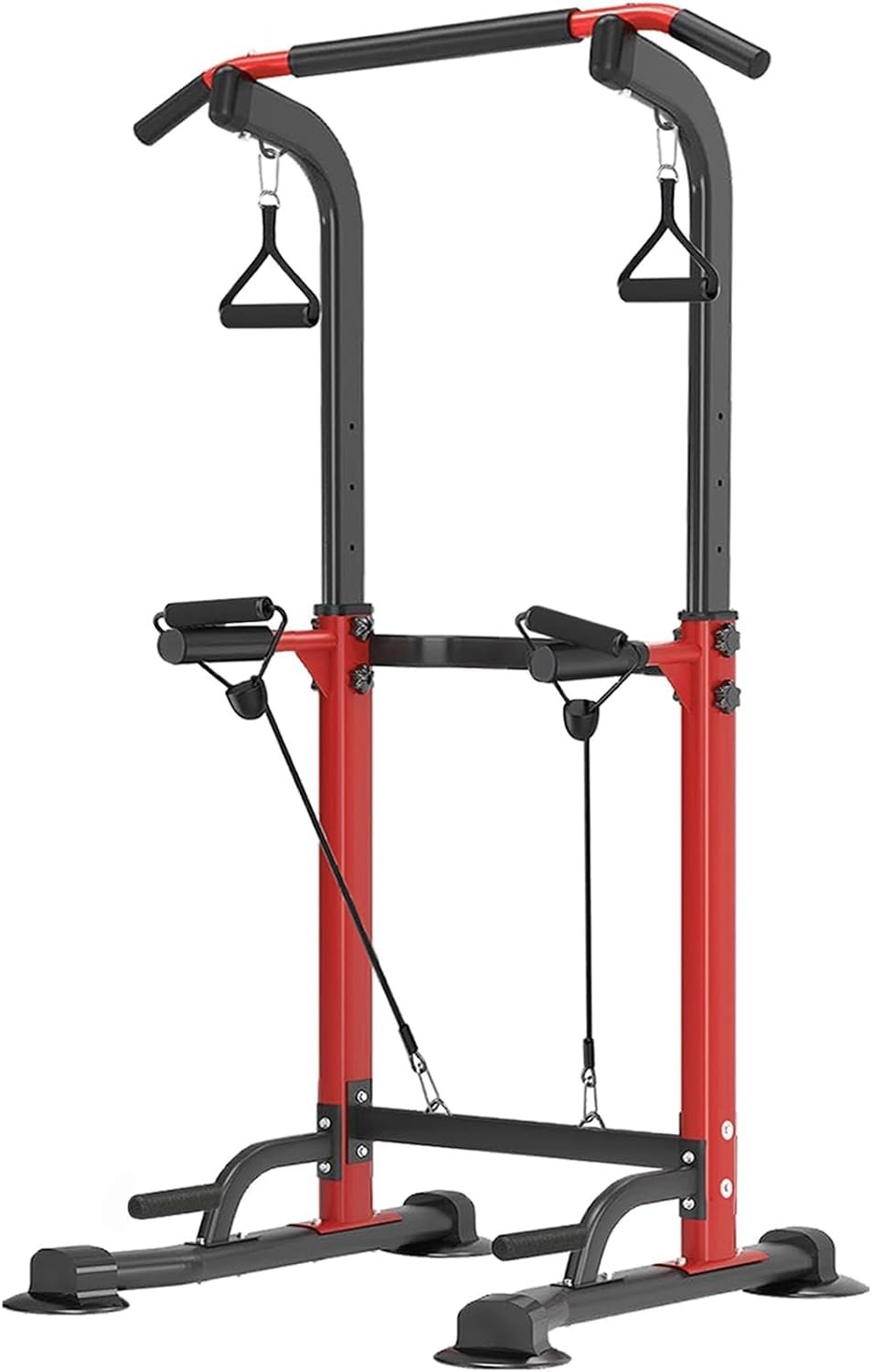 Power Tower Pull Up Dip Station Adjustable Height 330lbs Home