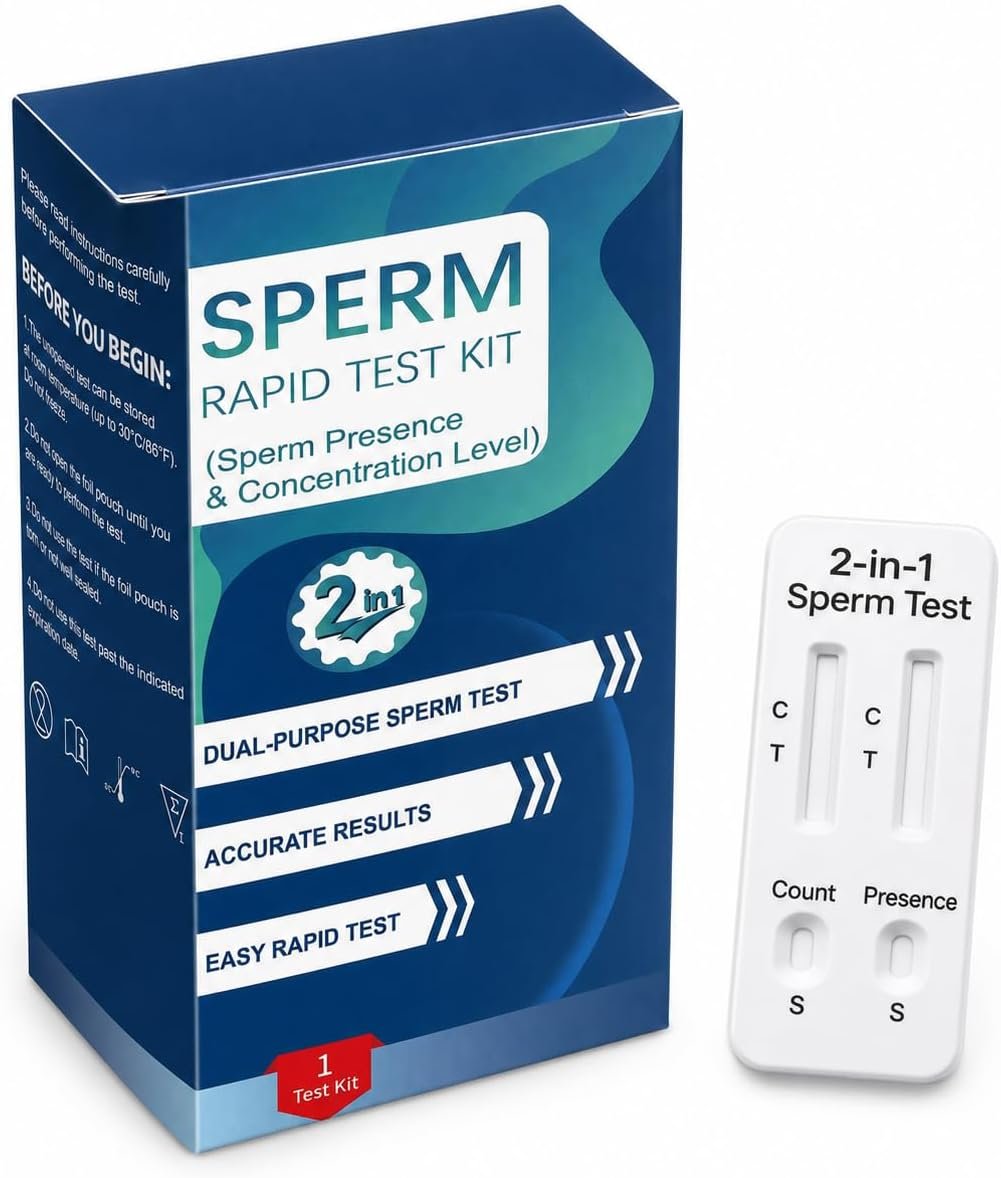 At-Home Test for Men 2-in-1 – Reliable Indicator for Fertility & Conception Readiness, Simple Home Check – #ModelRBY