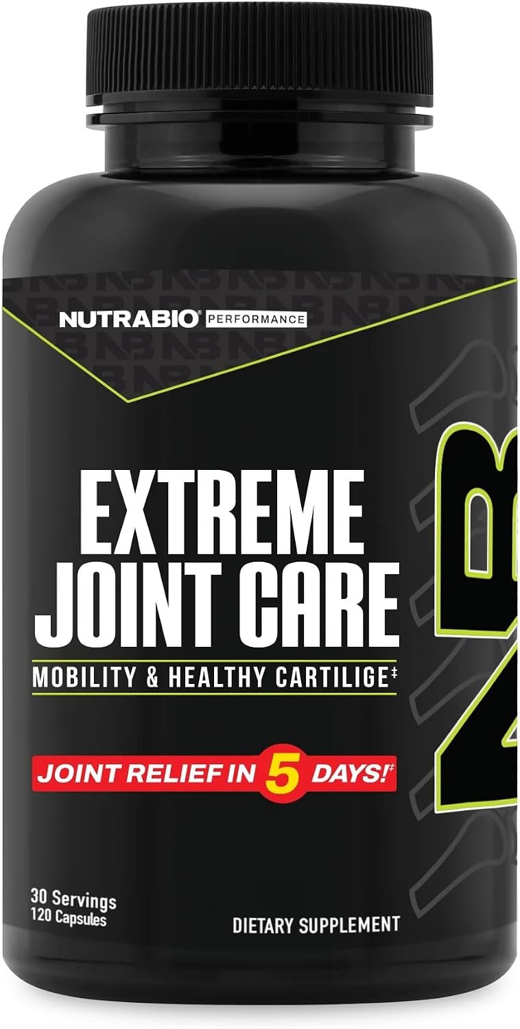 NutraBio Extreme Joint Care – Joint Support Supplement – Joint Health Supplement, Supports Joints, Mobility, and Cartilage – 120 Capsules