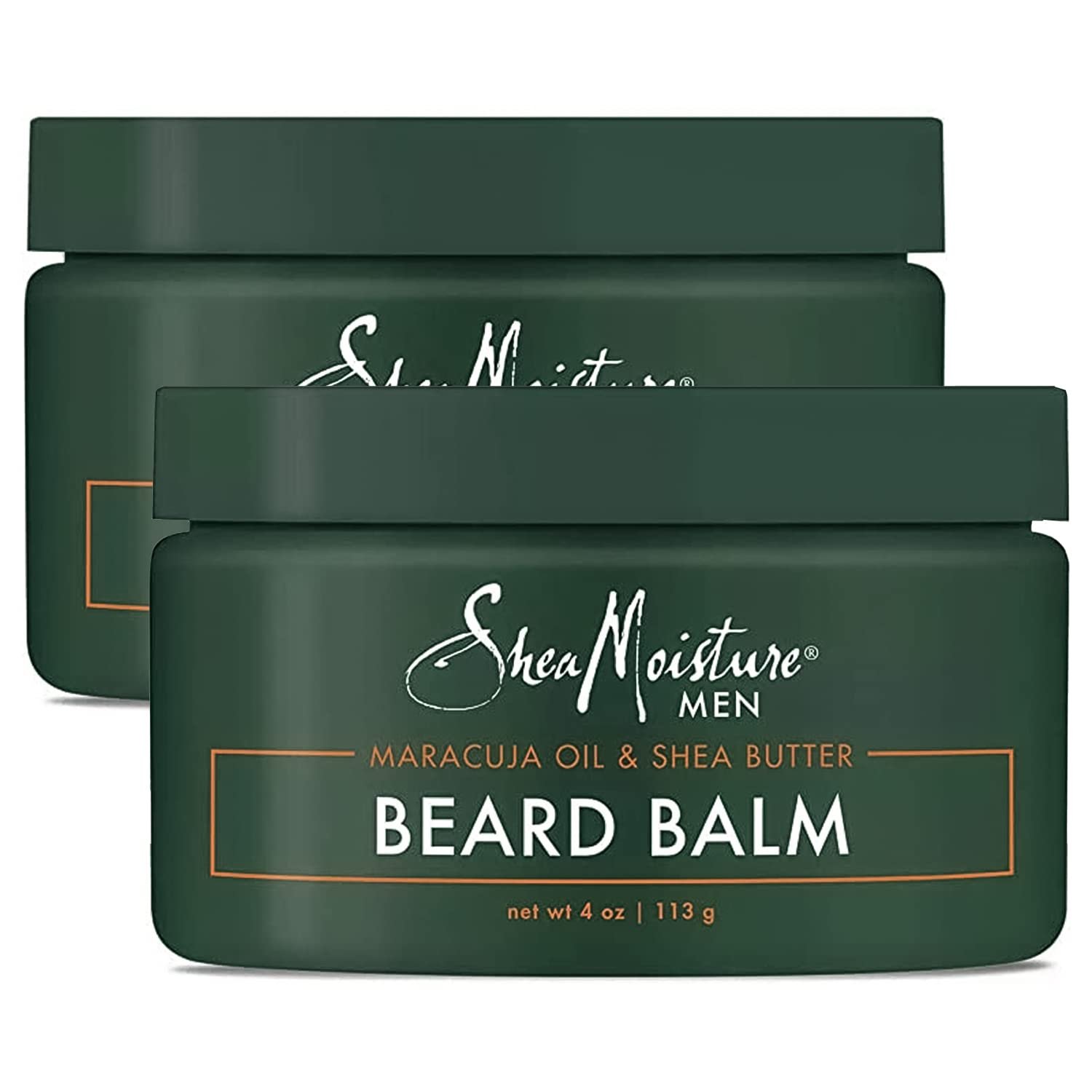 SheaMoisture Beard Balm, Maracuja Oil & Shea Butter 2-Pack, 4 Oz Ea