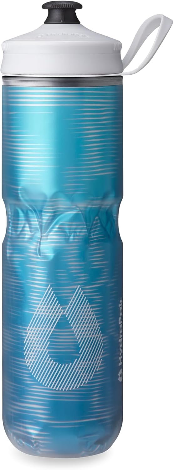 HydraPak Polar Sport Insulated Water Bottle (24oz, Pulse Blue)