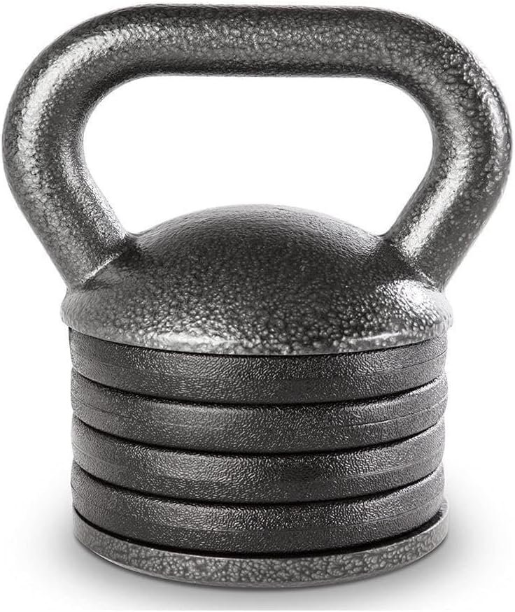 Adjustable Cast Iron Kettlebell, 20‑50 Lb Weight Range, For Home Gym Strength Training And High‑Intensity Interval