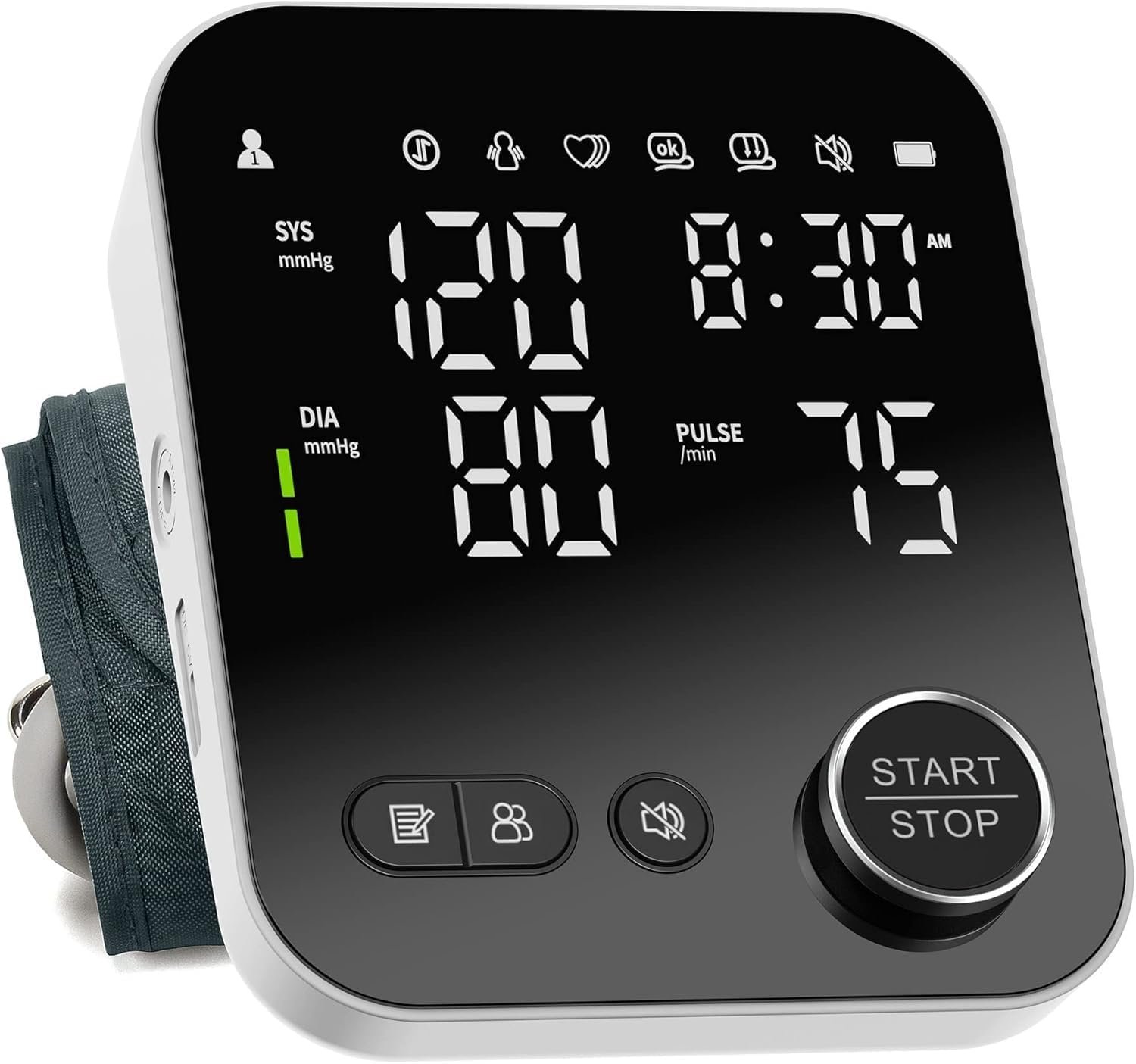 NOUYAN Blood Pressure Monitor Upper Arm Machine BP Cuff with Storage Bag