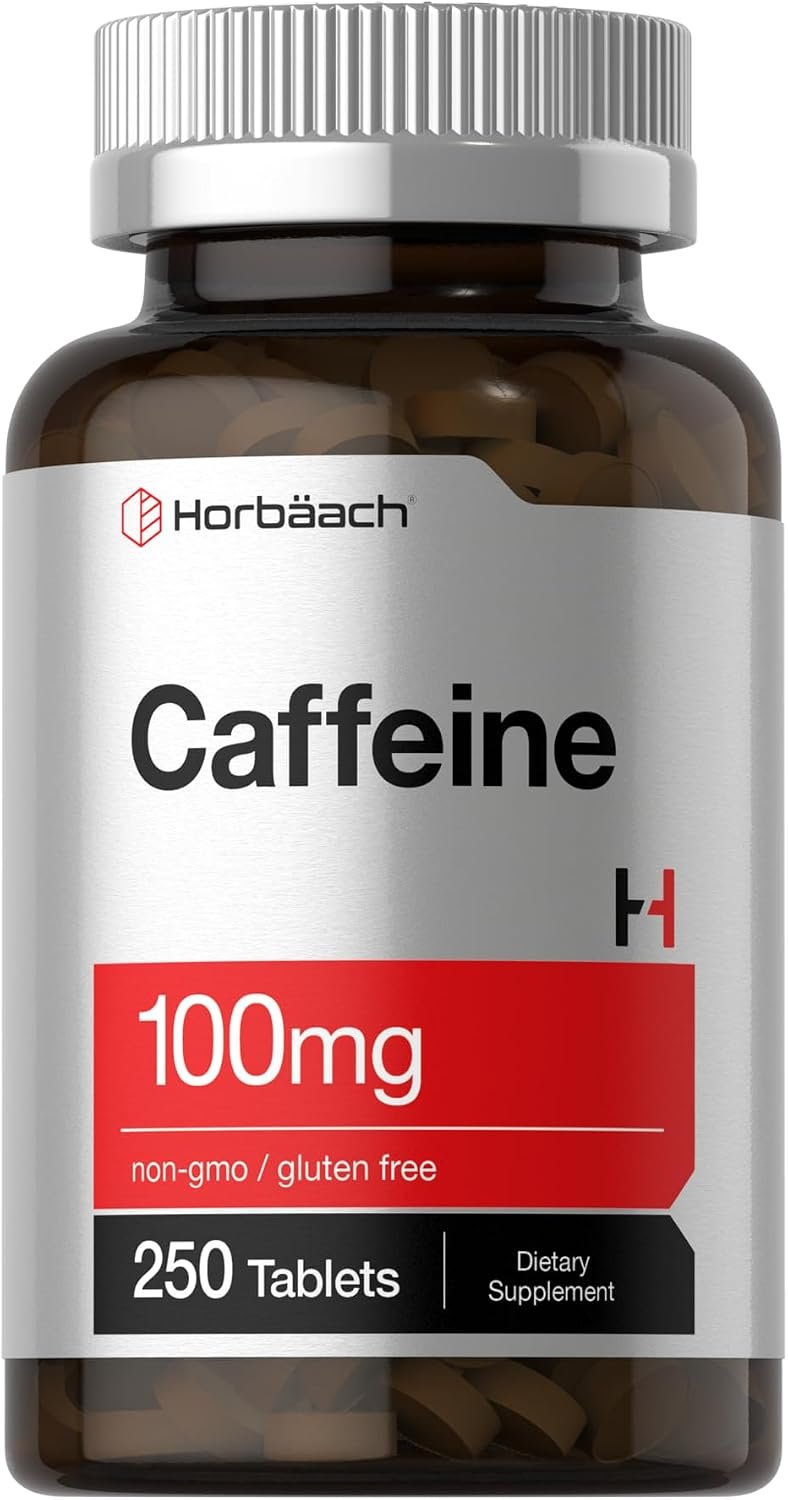 Horbäach Caffeine Pills 100mg | 250 Tablets