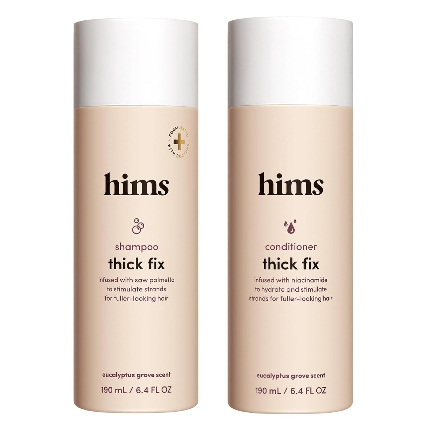 hims Thick Fix Shampoo & Conditioner, Saw Palmetto, Eucalyptus, 6.4 fl oz