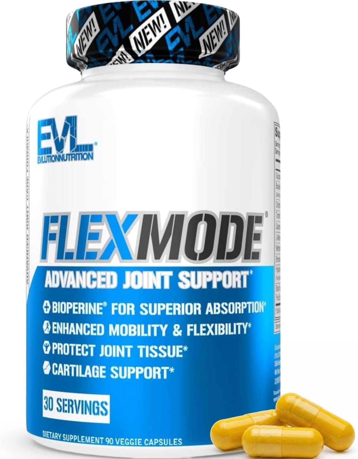 EVL FlexMode Joint Support with Glucosamine & Chondroitin – 30 Servings