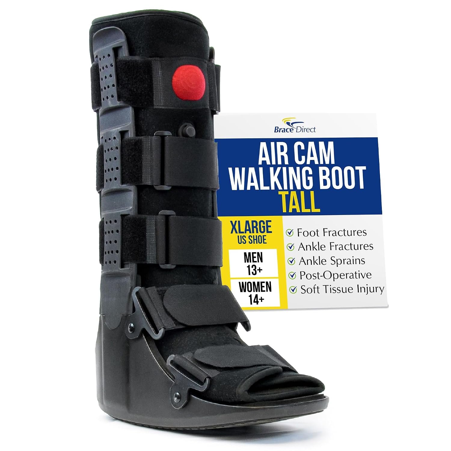 Brace Direct Tall Air CAM Walker Fracture Boot & Medical Walking Support