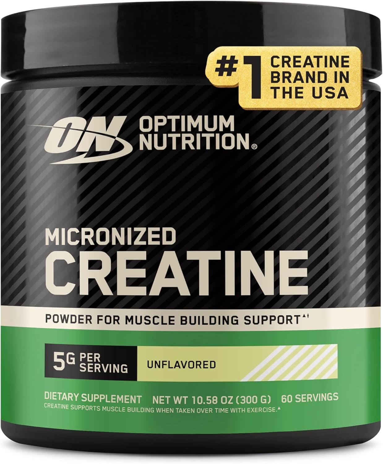 Optimum Nutrition Creatine Monohydrate Powder, Unflavored, 60 Servings