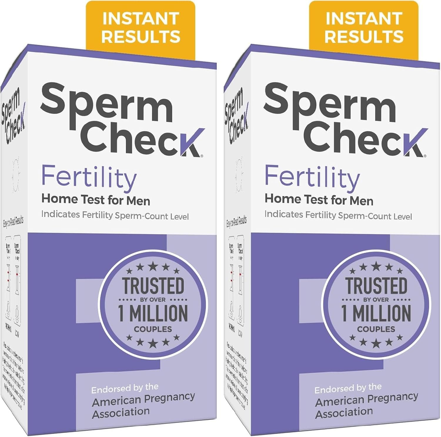 SpermCheck Fertility Sperm Count Test for Men, at Home Sperm Test, Easy to Read Results, Over 98% Accurate (Pack of 2)
