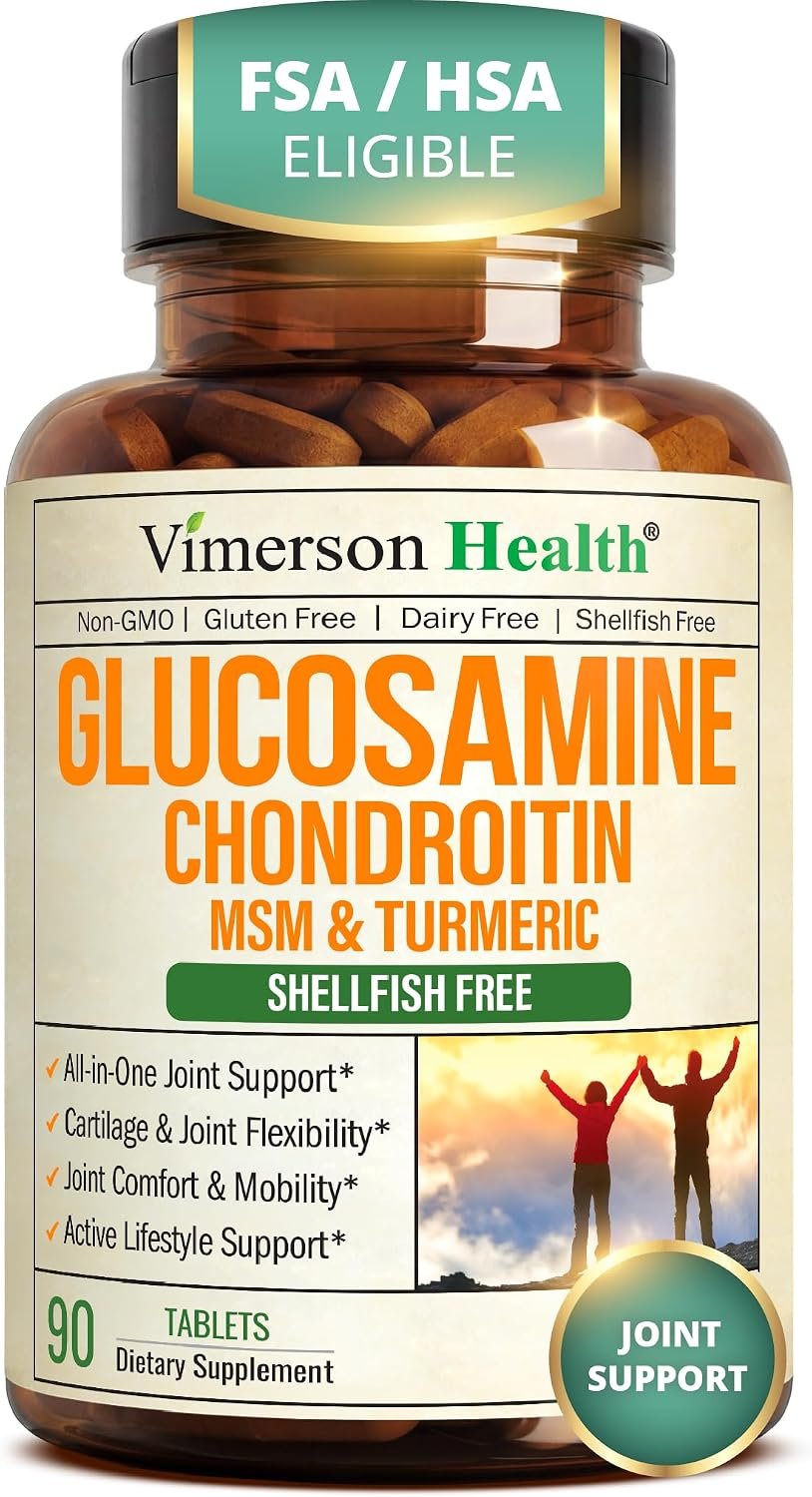 Glucosamine Chondroitin MSM Joint Support Supplement for Women & Men 90 Tab