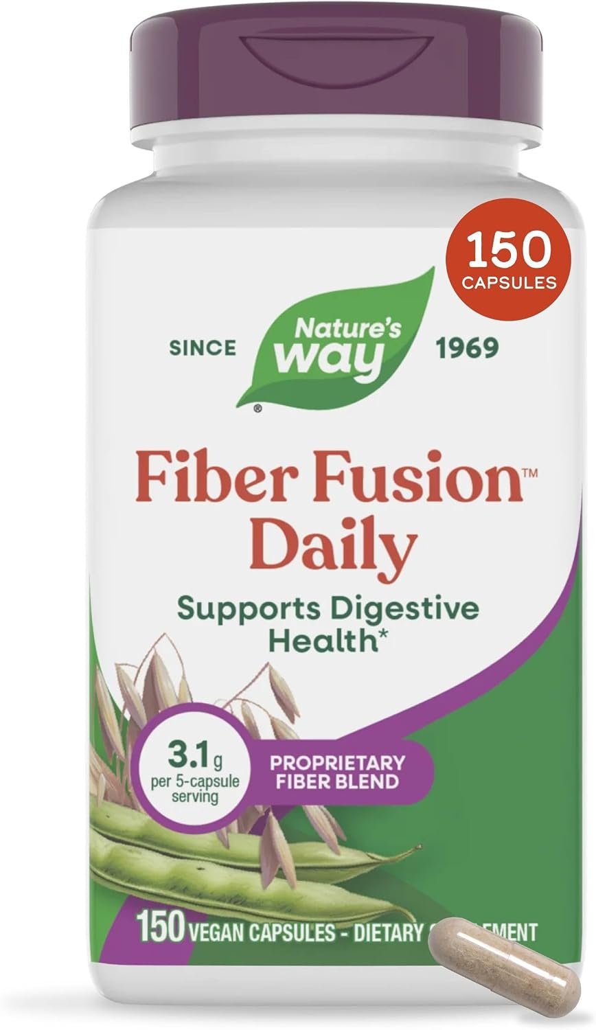 Nature’s Way Fiber Fusion Daily, Digestive Health Support*, 150 ct