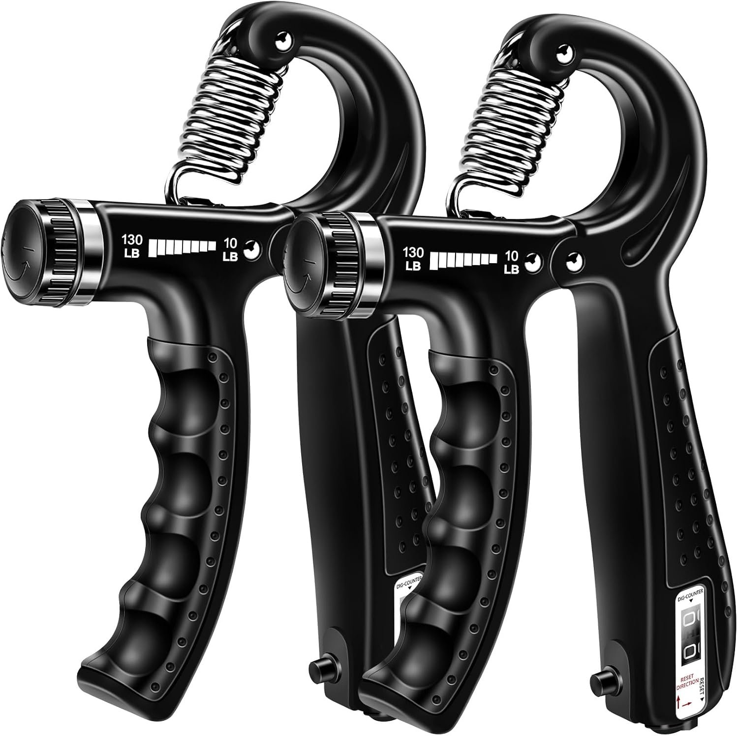 HiKeep Grip Strength Trainer (2 Pack), Finger Wrist Hand Grip Strengthener