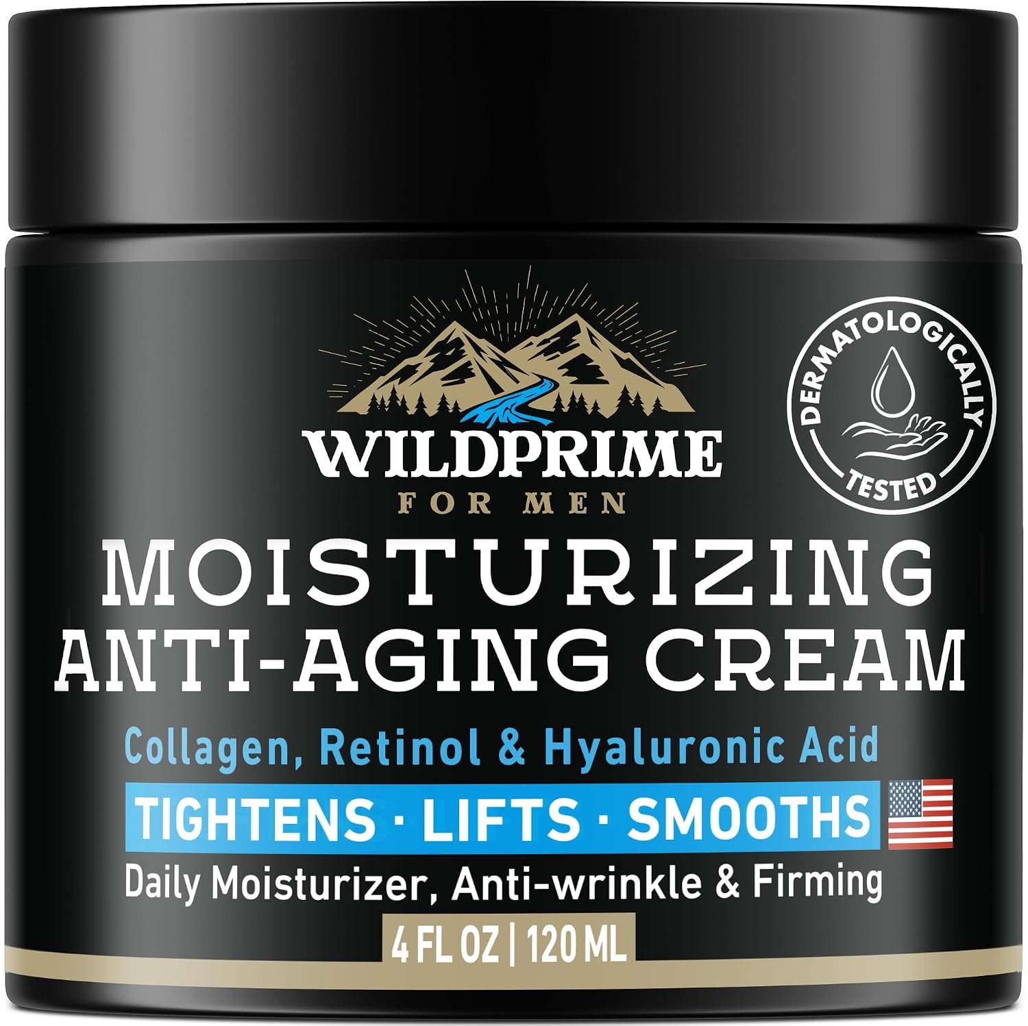 Men’s Face Moisturizer Cream – Anti Aging & Wrinkle – Made in USA – 4 oz