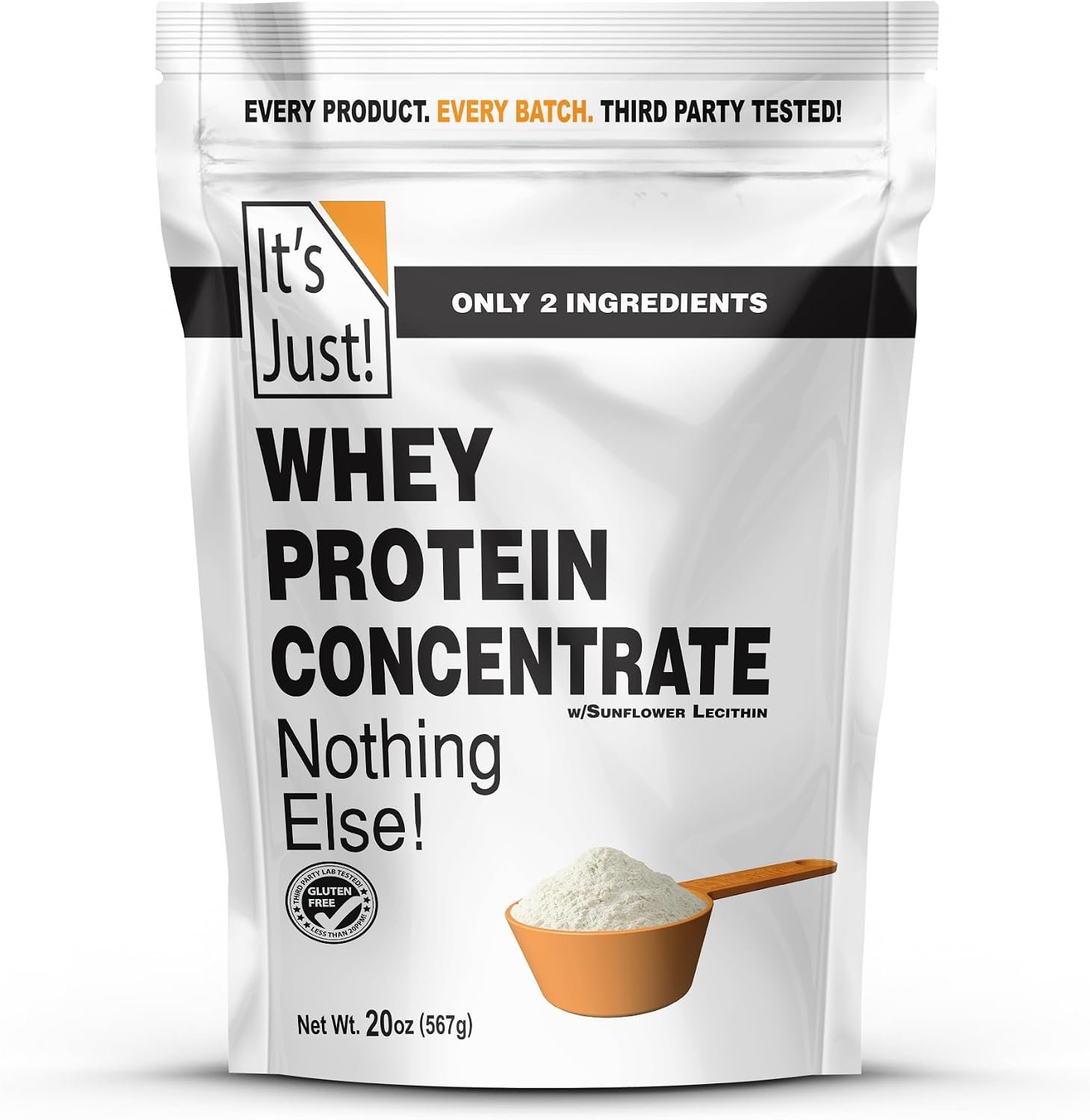 It’s Just! – 100% Whey Protein Concentrate, 1.25lb, Unflavored