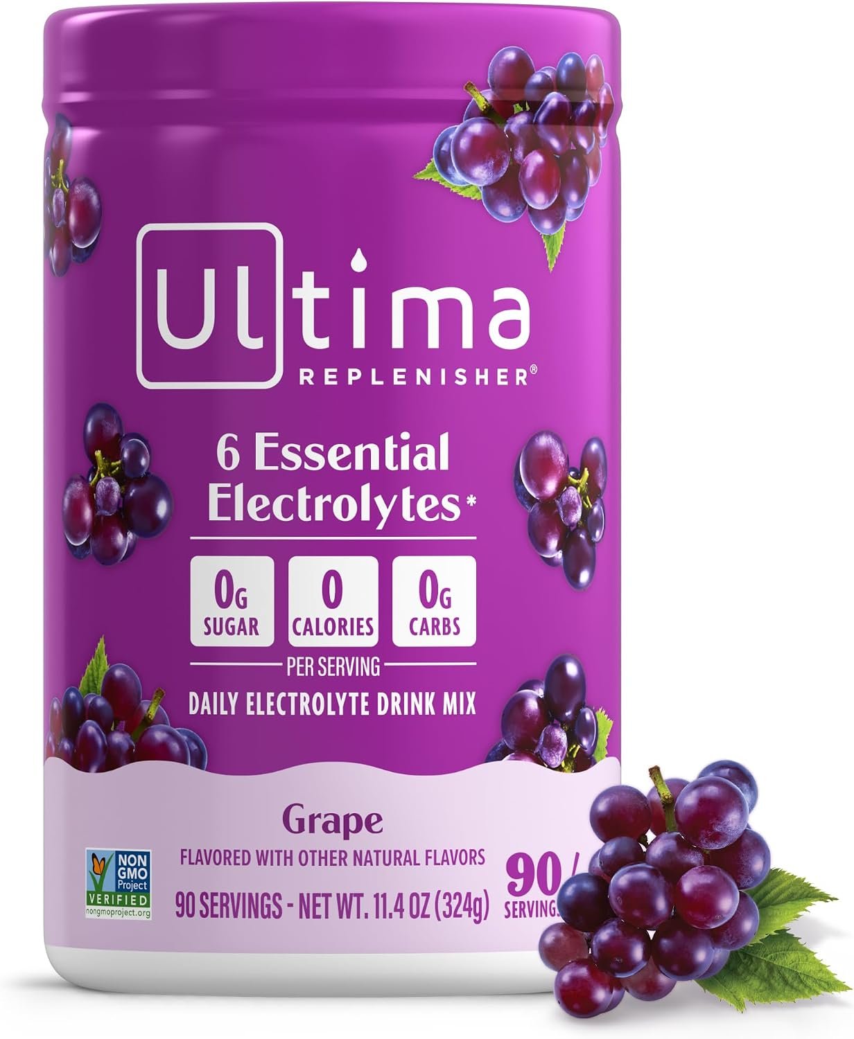Ultima Replenisher Daily Electrolyte Powder Drink Mix, 90-Serving Canister