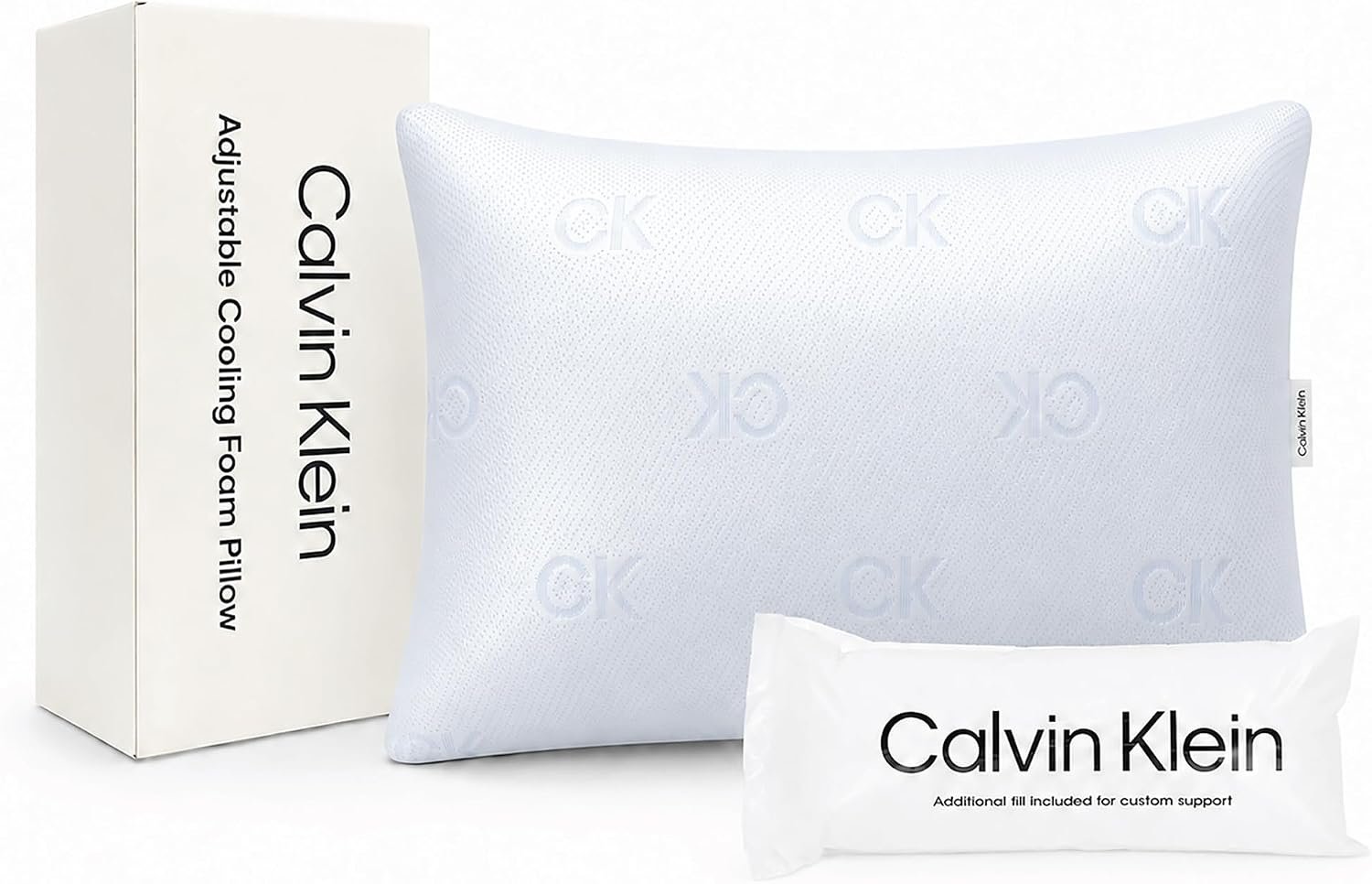 Calvin Klein Adjustable Cooling Shredded Memory Foam Blend Bed Pillow