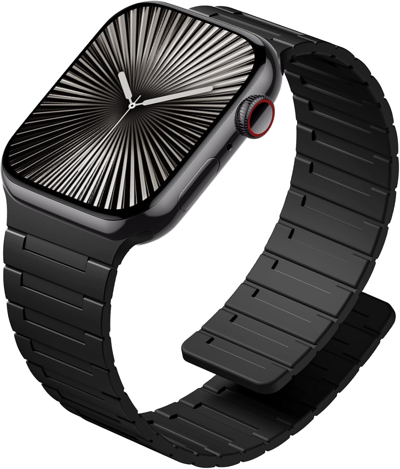 SNBLK Magnetic Watchband Compatible with Apple Watch for Men 44mm 45mm 46mm 49mm 42mm 41mm 40mm 38mm Women, Silicone Sport Strong Magnet Strap for iWatch Series 11 Ultra 3 Ultra 2 Se 10 9 8 7 6 5 4 1