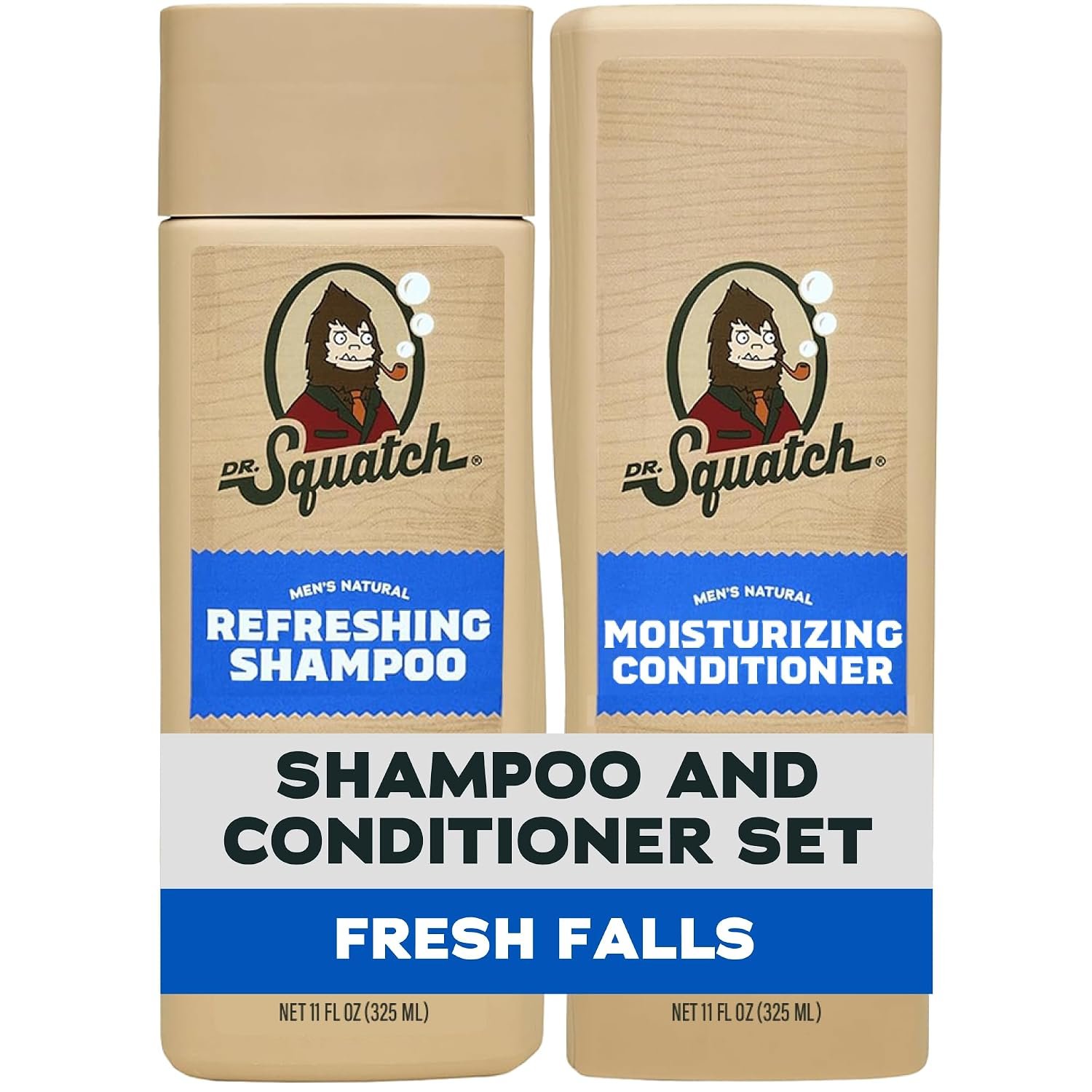 Dr. Squatch Men’s Natural Shampoo and Conditioner Set (11 fl oz, 2-Pack)