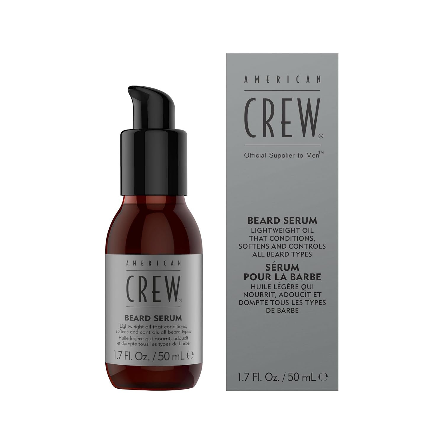 American Crew Men’s Beard Serum, Lightweight Conditioning Oil, 1.7 fl oz