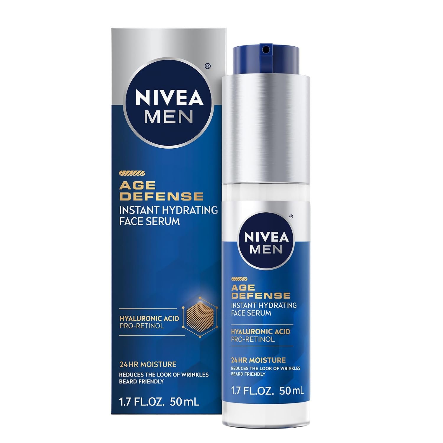 NIVEA MEN Age Defense Revitalizing Hydro Gel with Q10, 1.7 FL OZ