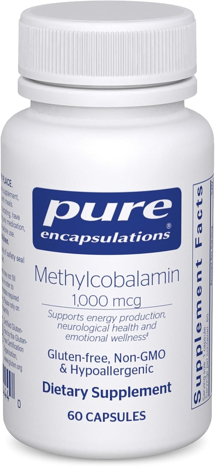Pure Encapsulations Methylcobalamin 1,000 mcg, 60 Capsules